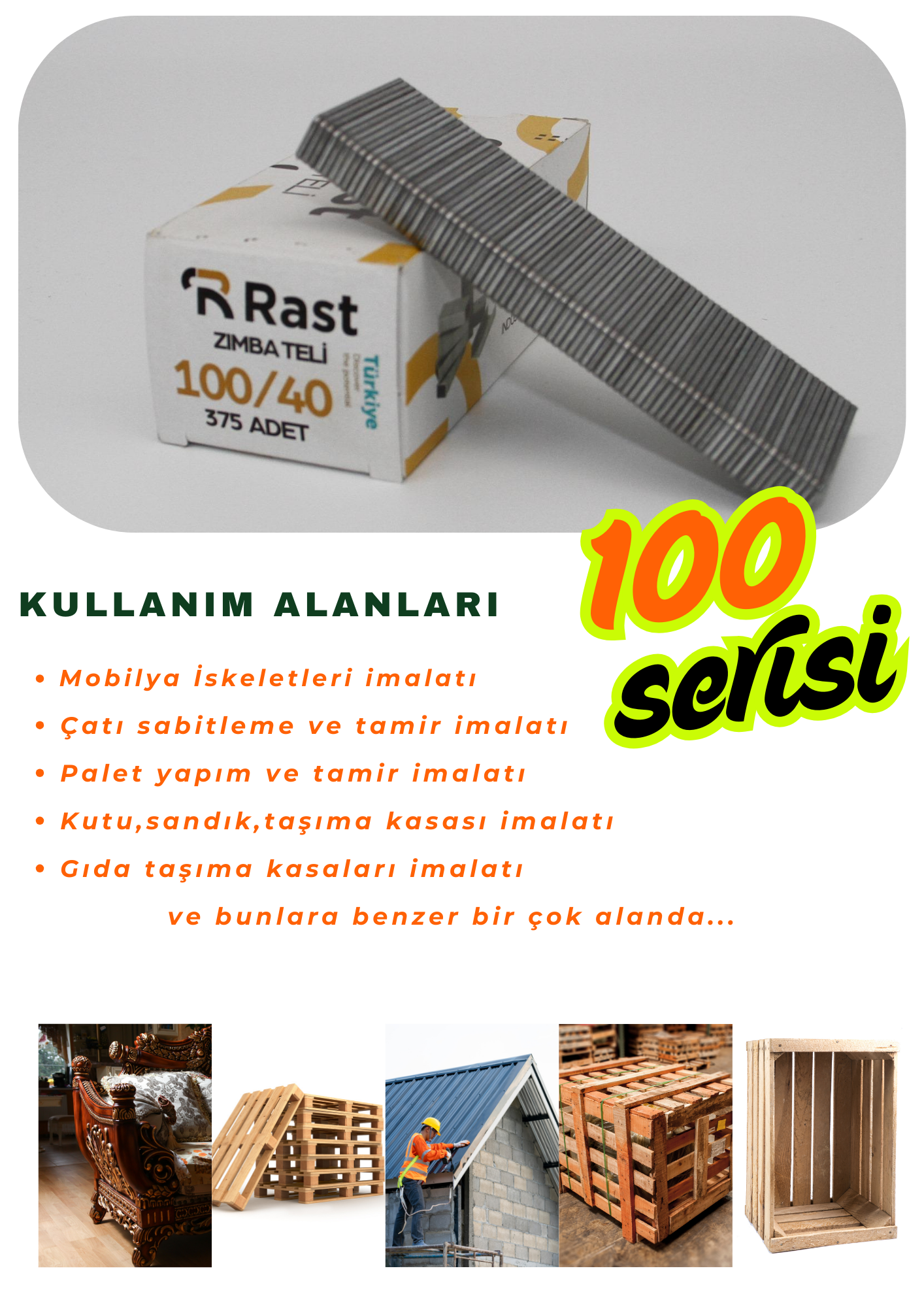 100 Serisi GA Zımba Telleri